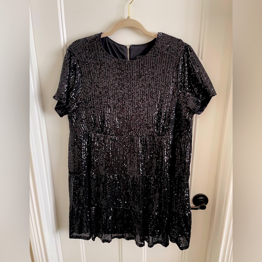 Sequin Little Black Dress